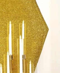 HIER_3110 Backdrop Panels 8ft Gold 2-Sided Shimmer Fitted Hexagon Wedding Backdrop Cover Metallic Glittered Spandex Hexagon Backdrop 15 HIER_3110 Backdrop Panels 8ft Gold 2-Sided Shimmer Fitted Hexagon Wedding Backdrop Cover Metallic Glittered Spandex Hexagon Backdrop
