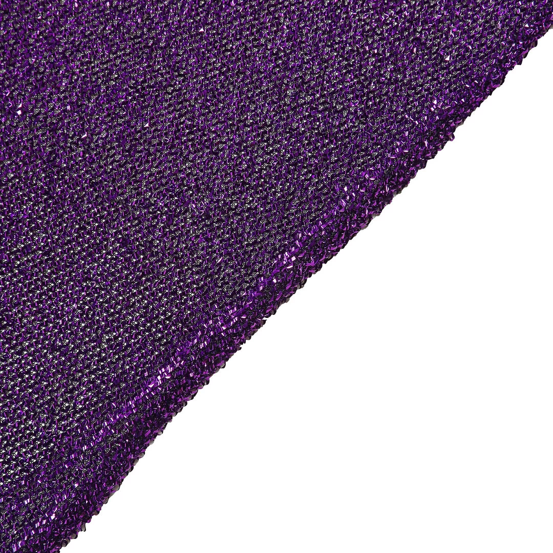 HIER_3110 8ftx7ft Shiny Purple 2-Side Spandex Fit Hexagon Wedding Backdrop Cover 9 HIER_3110 8ftx7ft Shiny Purple 2-Side Spandex Fit Hexagon Wedding Backdrop Cover