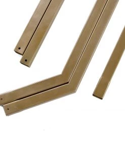 HIER_3630 Backdrop Stands & Ceiling Kits 8ft Heavy Duty Gold Metal Hexagonal Wedding Arch Photo Backdrop Stand