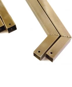 HIER_3630 Backdrop Stands & Ceiling Kits 8ft Heavy Duty Gold Metal Hexagonal Wedding Arch Photo Backdrop Stand