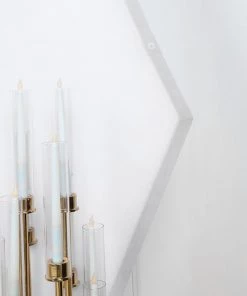 HIER_3110 Big Event Backdrops & Décor 8ftx7ft White 2-Sided Spandex Fit Hexagon Wedding Arch Backdrop Cover