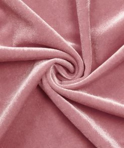 HIER_3110 8ftx7ft Dusty Rose Soft Velvet Hexagon Backdrop Stand Cover, Fitted Wedding Arch Cover - 2-Sided