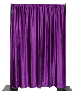 HIER_3110 Backdrop Panels 8ft Purple Premium Velvet Backdrop Stand Curtain Panel, Privacy Drape 32 HIER_3110 Backdrop Panels 8ft Purple Premium Velvet Backdrop Stand Curtain Panel, Privacy Drape