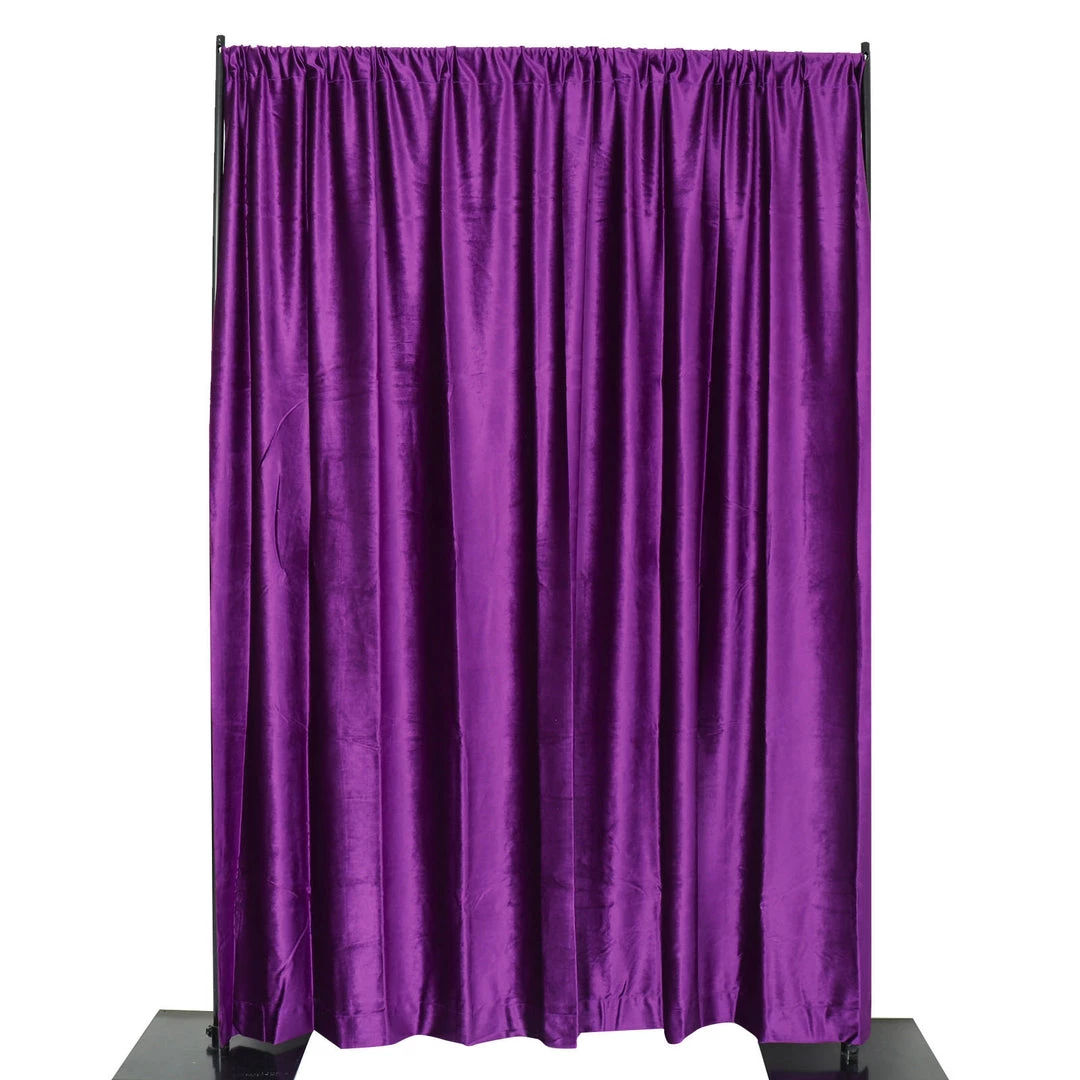 HIER_3110 Backdrop Panels 8ft Purple Premium Velvet Backdrop Stand Curtain Panel, Privacy Drape 14 HIER_3110 Backdrop Panels 8ft Purple Premium Velvet Backdrop Stand Curtain Panel, Privacy Drape