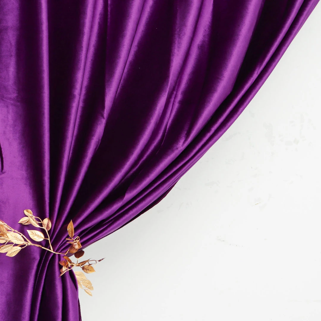 HIER_3110 Backdrop Panels 8ft Purple Premium Velvet Backdrop Stand Curtain Panel, Privacy Drape 2 HIER_3110 Backdrop Panels 8ft Purple Premium Velvet Backdrop Stand Curtain Panel, Privacy Drape