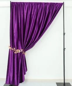 HIER_3110 Backdrop Panels 8ft Purple Premium Velvet Backdrop Stand Curtain Panel, Privacy Drape 28 HIER_3110 Backdrop Panels 8ft Purple Premium Velvet Backdrop Stand Curtain Panel, Privacy Drape