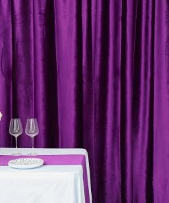 HIER_3110 Backdrop Panels 8ft Purple Premium Velvet Backdrop Stand Curtain Panel, Privacy Drape 31 HIER_3110 Backdrop Panels 8ft Purple Premium Velvet Backdrop Stand Curtain Panel, Privacy Drape