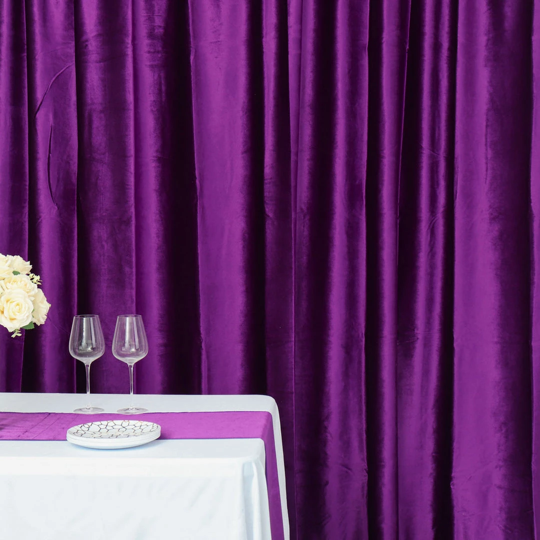 HIER_3110 Backdrop Panels 8ft Purple Premium Velvet Backdrop Stand Curtain Panel, Privacy Drape 13 HIER_3110 Backdrop Panels 8ft Purple Premium Velvet Backdrop Stand Curtain Panel, Privacy Drape