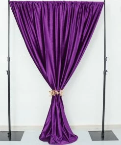 HIER_3110 Backdrop Panels 8ft Purple Premium Velvet Backdrop Stand Curtain Panel, Privacy Drape 37 HIER_3110 Backdrop Panels 8ft Purple Premium Velvet Backdrop Stand Curtain Panel, Privacy Drape