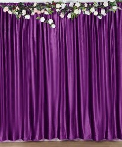 HIER_3110 Backdrop Panels 8ft Purple Premium Velvet Backdrop Stand Curtain Panel, Privacy Drape 24 HIER_3110 Backdrop Panels 8ft Purple Premium Velvet Backdrop Stand Curtain Panel, Privacy Drape