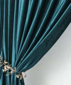 HIER_3110 8ft Peacock Teal Premium Velvet Backdrop Stand Curtain Panel Drape Big Event Backdrops & Décor