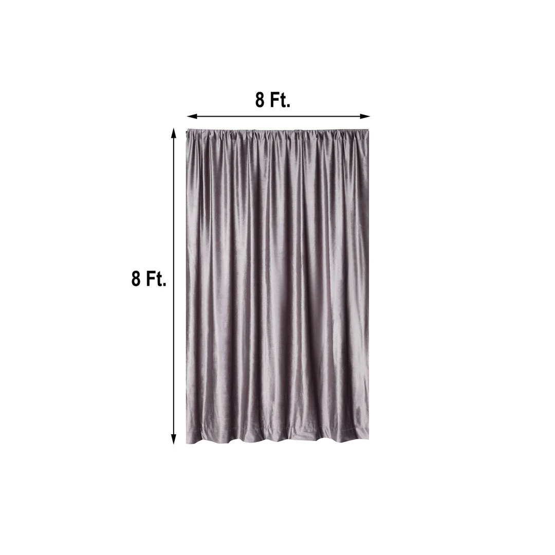 HIER_3110 Big Event Backdrops & Décor 8ft Charcoal Gray Premium Velvet Backdrop Stand Curtain Panel, Drape 3 HIER_3110 Big Event Backdrops & Décor 8ft Charcoal Gray Premium Velvet Backdrop Stand Curtain Panel, Drape