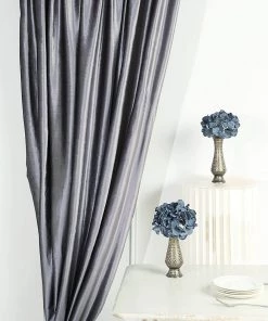 HIER_3110 Big Event Backdrops & Décor 8ft Charcoal Gray Premium Velvet Backdrop Stand Curtain Panel, Drape 21 HIER_3110 Big Event Backdrops & Décor 8ft Charcoal Gray Premium Velvet Backdrop Stand Curtain Panel, Drape