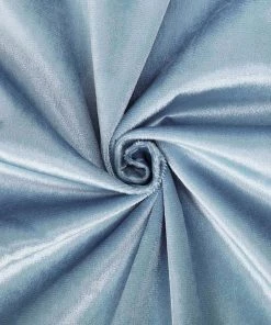 HIER_3110 8ft Dusty Blue Premium Velvet Backdrop Stand Curtain Panel, Drape