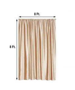 HIER_3110 Big Event Backdrops & Décor 8ft Champagne Premium Velvet Backdrop Stand Curtain Panel, Drape 15 HIER_3110 Big Event Backdrops & Décor 8ft Champagne Premium Velvet Backdrop Stand Curtain Panel, Drape