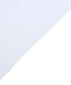 HIER_3110 8ft White Premium Velvet Backdrop Stand Curtain Panel, Privacy Drape
