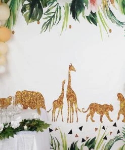 HIER_3110 8ftx8ft Safari Jungle Animal Baby Shower/Child Party Vinyl Backdrop Vinyl Photography Backdrops
