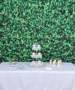 HIER_3110 8ftx8ft Greenery Grass Print Vinyl Photography Booth Party Backdrop Vinyl Photography Backdrops