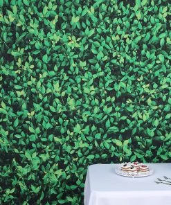 HIER_3110 8ftx8ft Greenery Grass Print Vinyl Photography Booth Party Backdrop Vinyl Photography Backdrops