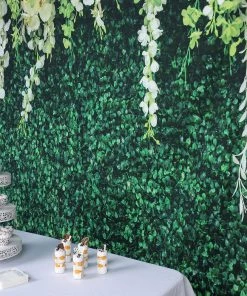 HIER_3110 8ftx8ft Greenery Grass & Vines Print Vinyl Photography Booth Backdrop Vinyl Photography Backdrops