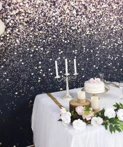 HIER_3110 Vinyl Photography Backdrops 8ftx8ft Black/Gold Glitter Print Vinyl Photography Booth Backdrop 22 HIER_3110 Vinyl Photography Backdrops 8ftx8ft Black/Gold Glitter Print Vinyl Photography Booth Backdrop