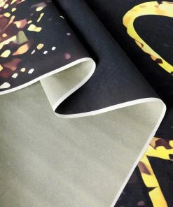 HIER_3110 Vinyl Photography Backdrops 8ftx8ft Black/Gold