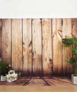 HIER_3110 8ftx8ft Rustic Vintage Wood Panels Print Vinyl Photography Backdrop