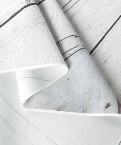 HIER_3110 8ftx8ft White/Gray Distressed Wood Panels Vinyl Photography Backdrop