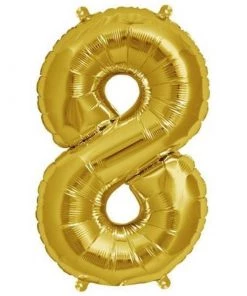 HIER_3211 16" Matte Gold Mylar Foil Letter & Number Balloons - Clearance SALE 71 HIER_3211 16