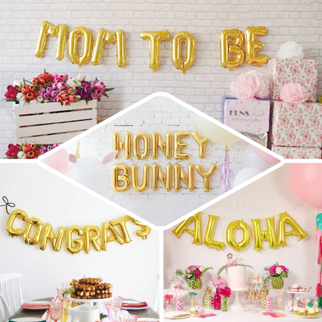 HIER_3211 16" Matte Gold Mylar Foil Letter & Number Balloons - Clearance SALE 7 HIER_3211 16" Matte Gold Mylar Foil Letter & Number Balloons - Clearance SALE