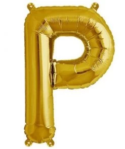 HIER_3211 16" Matte Gold Mylar Foil Letter & Number Balloons - Clearance SALE 59 HIER_3211 16