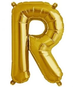 HIER_3211 16" Matte Gold Mylar Foil Letter & Number Balloons - Clearance SALE 61 HIER_3211 16