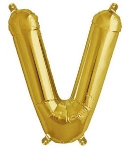 HIER_3211 16" Matte Gold Mylar Foil Letter & Number Balloons - Clearance SALE 65 HIER_3211 16