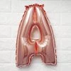 HIER_3211 Big Event Backdrops & Décor 16" Metallic Blush/Rose Gold Mylar Foil Letter Balloons - A