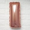 HIER_3211 16" Metallic Blush/Rose Gold Mylar Foil Letter Balloons - I