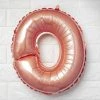 HIER_3211 16" Metallic Blush/Rose Gold Mylar Foil Letter Balloons - O