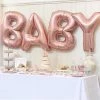 HIER_3200 40" Metallic Blush Mylar Foil Helium/Air Number & Letter Balloons Big Event Backdrops & Décor