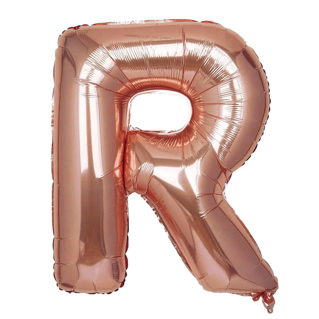 HIER_3211 Chargers & Centerpieces 40" Metallic Blush/Rose Gold Mylar Foil Helium/Air Letter Balloons - R 2 HIER_3211 Chargers & Centerpieces 40" Metallic Blush/Rose Gold Mylar Foil Helium/Air Letter Balloons - R