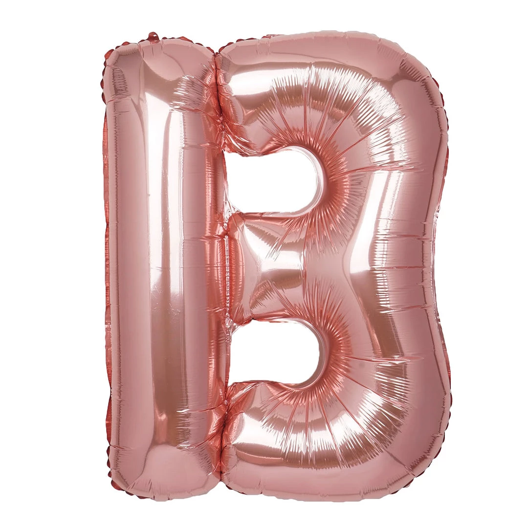 HIER_3200 40" Metallic Blush Mylar Foil Helium/Air Letter Balloons - B 2 HIER_3200 40" Metallic Blush Mylar Foil Helium/Air Letter Balloons - B