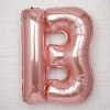 HIER_3200 40" Metallic Blush Mylar Foil Helium/Air Letter Balloons - B