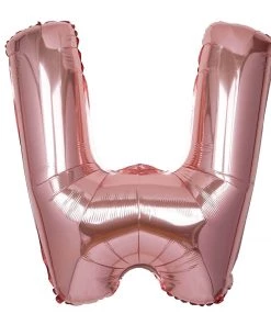 HIER_3200 40" Metallic Blush Mylar Foil Helium/Air Letter Balloons - W