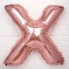 HIER_3200 40" Metallic Blush Mylar Foil Helium/Air Letter Balloons - X
