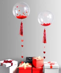 HIER_3240 Big Event Backdrops & Décor 10 Pack | 16" Clear Fully Transparent PVC Helium/Air Bubble Balloons