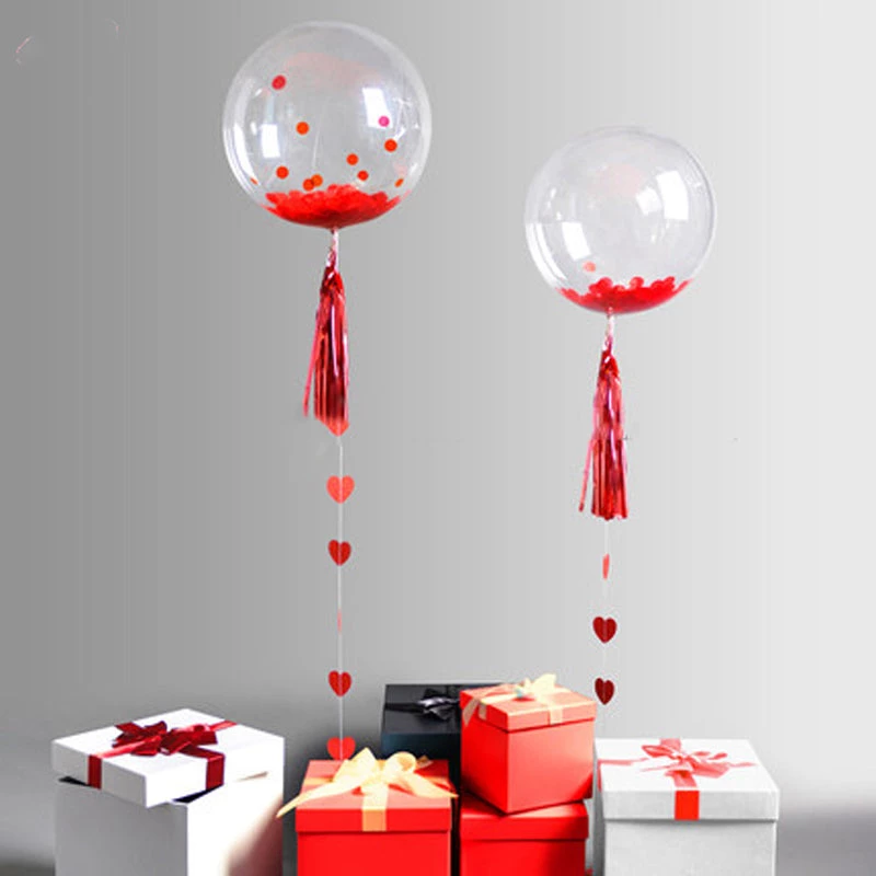 HIER_3240 Big Event Backdrops & Décor 10 Pack | 16" Clear Fully Transparent PVC Helium/Air Bubble Balloons 1 HIER_3240 Big Event Backdrops & Décor 10 Pack | 16" Clear Fully Transparent PVC Helium/Air Bubble Balloons