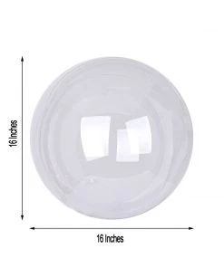 HIER_3240 Big Event Backdrops & Décor 10 Pack | 16" Clear Fully Transparent PVC Helium/Air Bubble Balloons 13 HIER_3240 Big Event Backdrops & Décor 10 Pack | 16