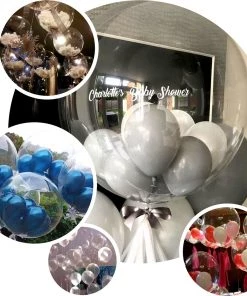 HIER_3240 Big Event Backdrops & Décor 10 Pack | 16" Clear Fully Transparent PVC Helium/Air Bubble Balloons 20 HIER_3240 Big Event Backdrops & Décor 10 Pack | 16