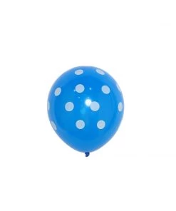 HIER_3220 25 Pack | 12" Royal Blue & White Fun Polka Dot Latex Party Balloons Big Event Backdrops & Décor 30 HIER_3220 25 Pack | 12