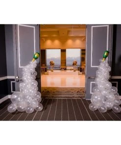 HIER_3213 1 Pair | 20" Champagne Bottle & Glass Mylar Foil Helium/Air Balloons Party Balloons & Accessories 15 HIER_3213 1 Pair | 20