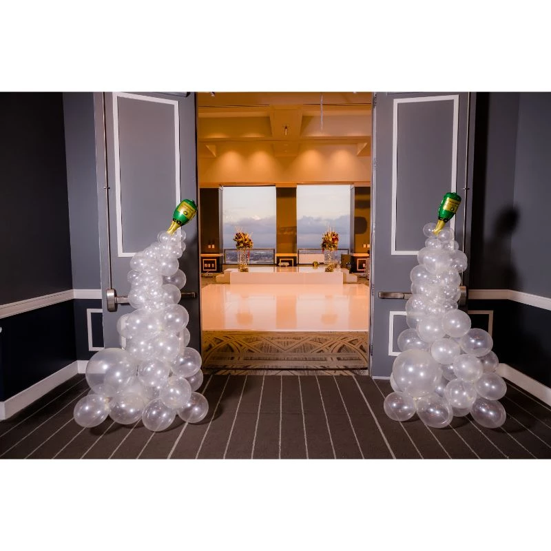HIER_3213 1 Pair | 20" Champagne Bottle & Glass Mylar Foil Helium/Air Balloons Party Balloons & Accessories 7 HIER_3213 1 Pair | 20" Champagne Bottle & Glass Mylar Foil Helium/Air Balloons Party Balloons & Accessories