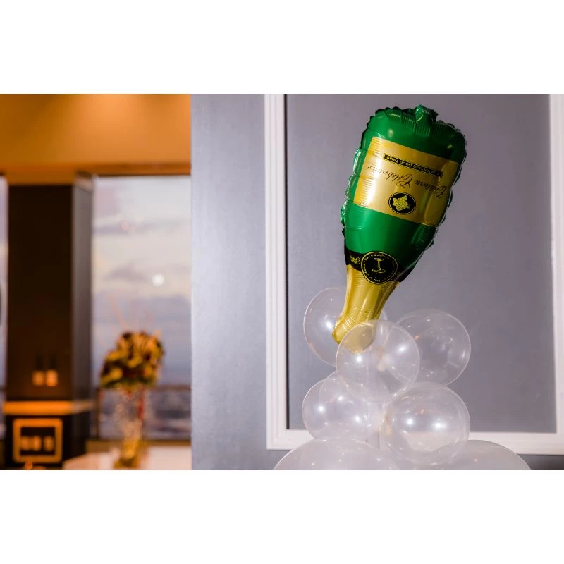 HIER_3213 1 Pair | 20" Champagne Bottle & Glass Mylar Foil Helium/Air Balloons Party Balloons & Accessories 6 HIER_3213 1 Pair | 20" Champagne Bottle & Glass Mylar Foil Helium/Air Balloons Party Balloons & Accessories